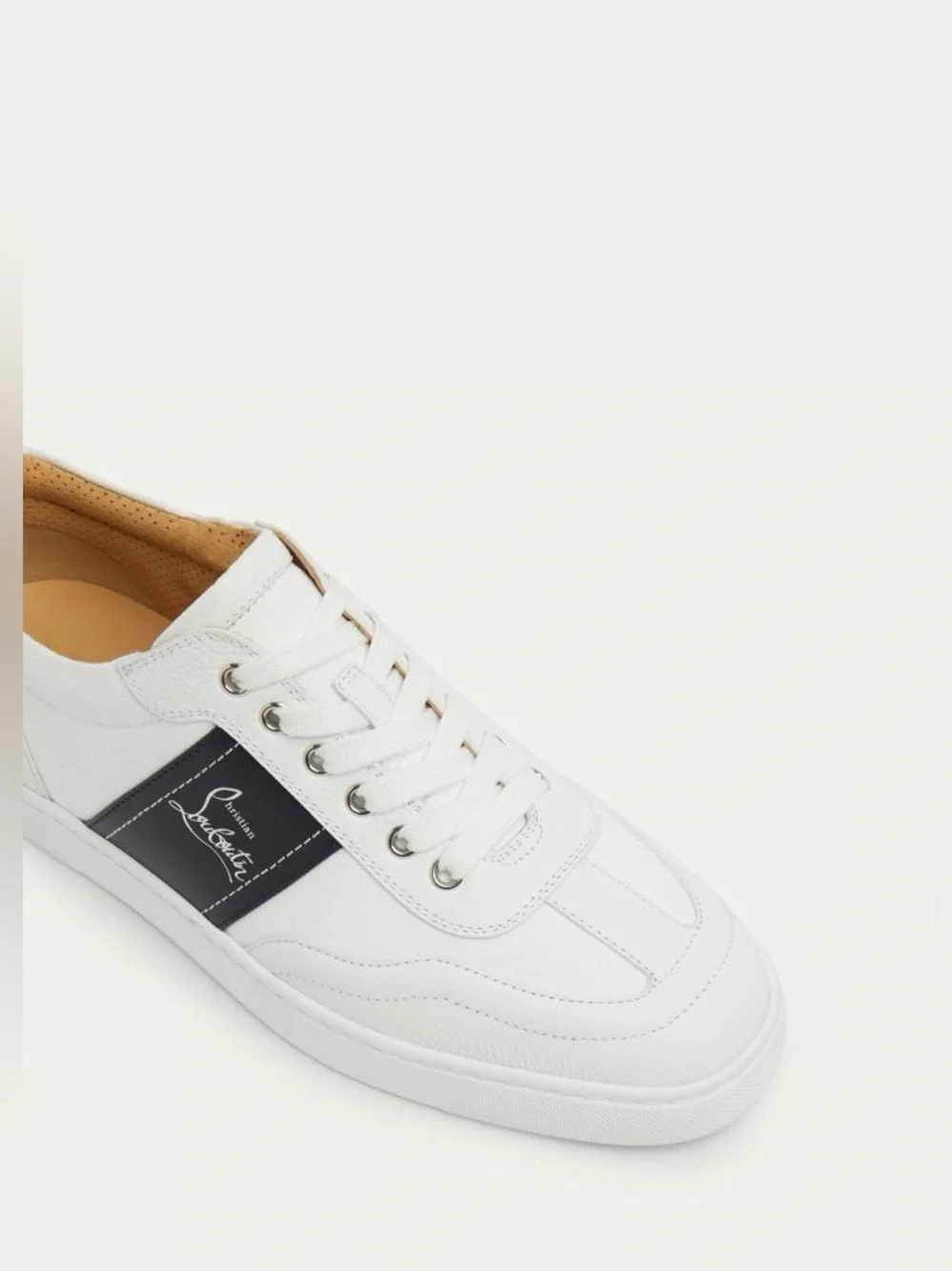 Christian Louboutin Men's Retero Canvas/Leather Low-Top Sneakers Size 45 (12)